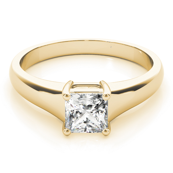The Thea Solitaire Engagement Ring, set view