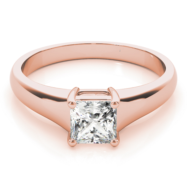 The Thea Solitaire Engagement Ring, set view