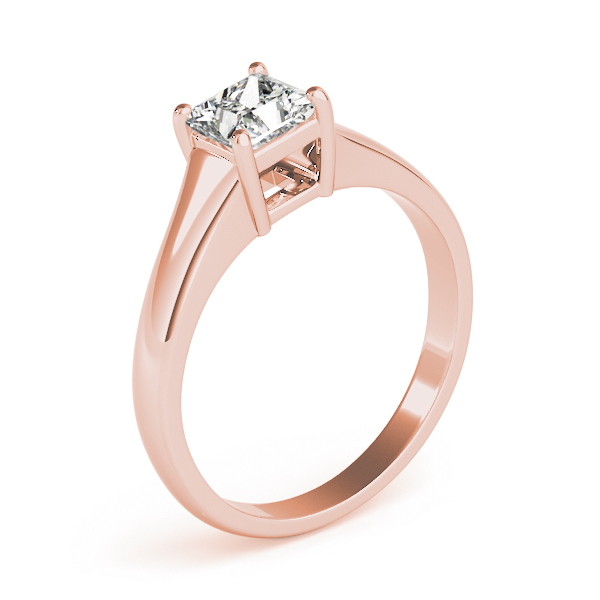 The Thea Solitaire Engagement Ring, upright view