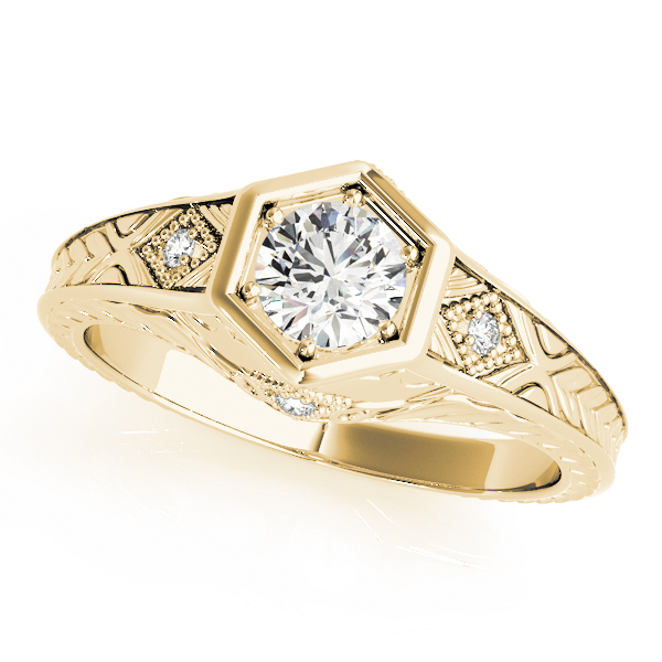 Vintage-Inspired Round Engagement Ring