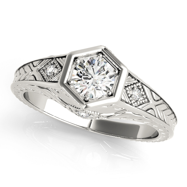 Vintage-Inspired Round Engagement Ring