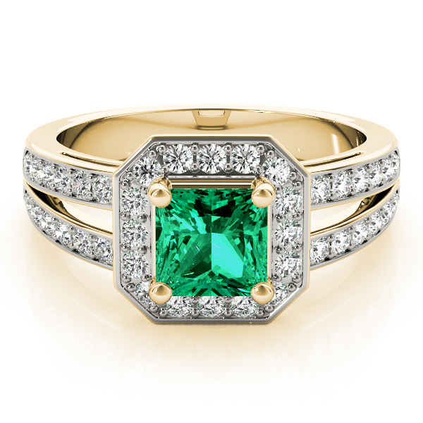 The Liliana Halo Engagement Ring, set view