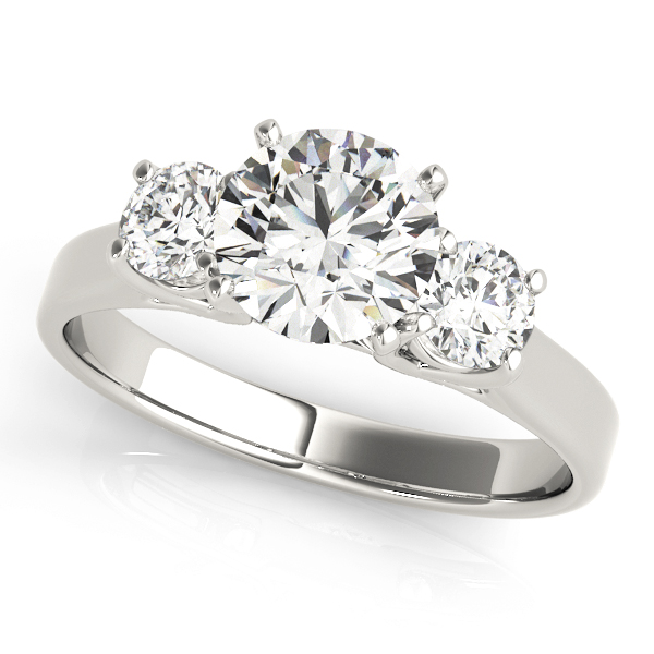 3-Stone Round Engagement Ring