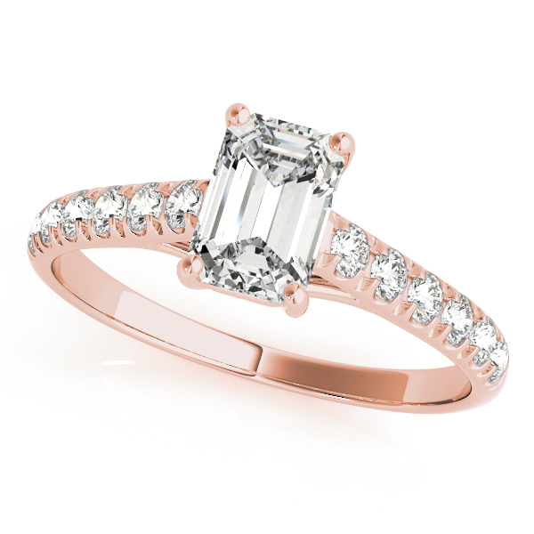 The Ophelia Single-Row Engagement Ring, front view