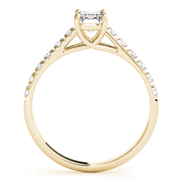 The Ophelia Single-Row Engagement Ring, side view