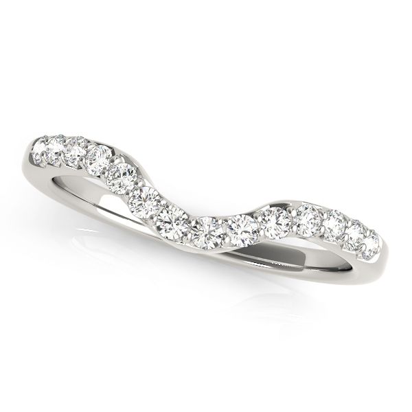 Single Row Curved Wedding Bands