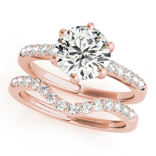 The Ivy Single-Row Engagement Ring, set view