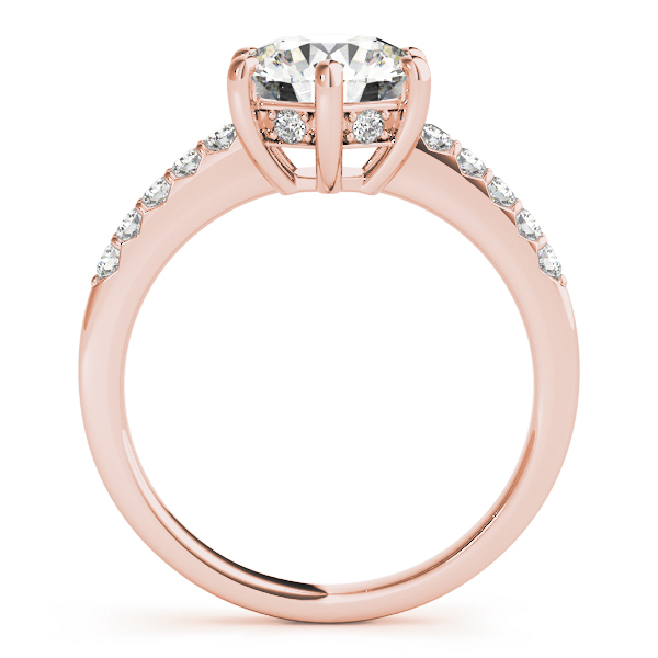 The Ivy Single-Row Engagement Ring, side view