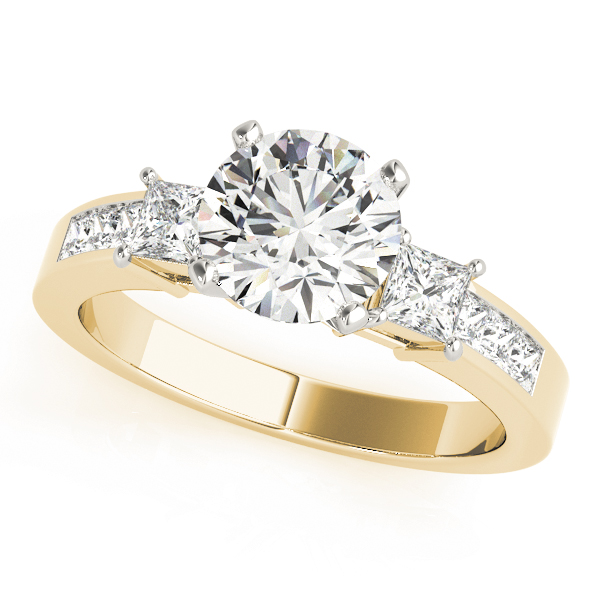 3-Stone Channel Set Engagement Ring