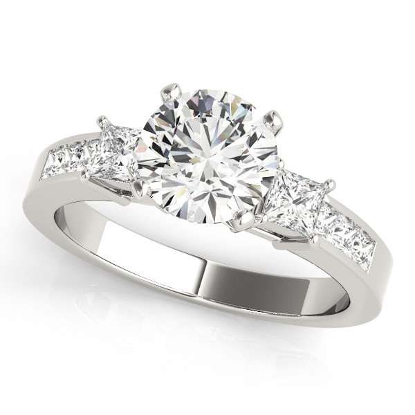 3-Stone Channel Set Engagement Ring