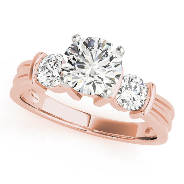 3-Stone Round Engagement Rings