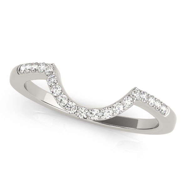 Single Row Curved Wedding Band