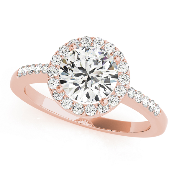 The Alice Halo Engagement Ring, front view