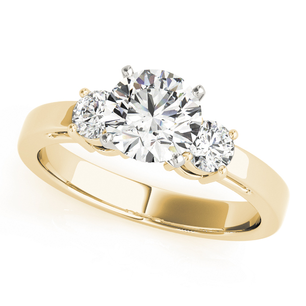 3-Stone Prong Set Engagement Ring