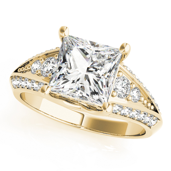 The Celine Multi-Row Engagement Ring, front view