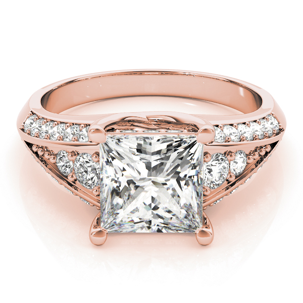 The Celine Multi-Row Engagement Ring, set view