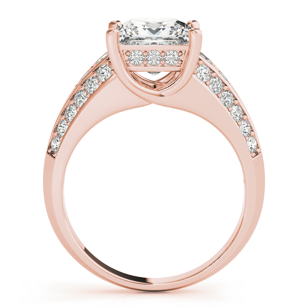 The Celine Multi-Row Engagement Ring, side view