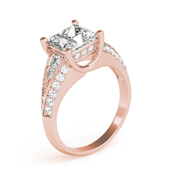 The Celine Multi-Row Engagement Ring, upright view