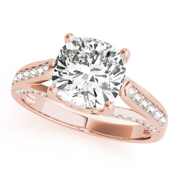 The Annabelle Multi-Row Engagement Ring, front view