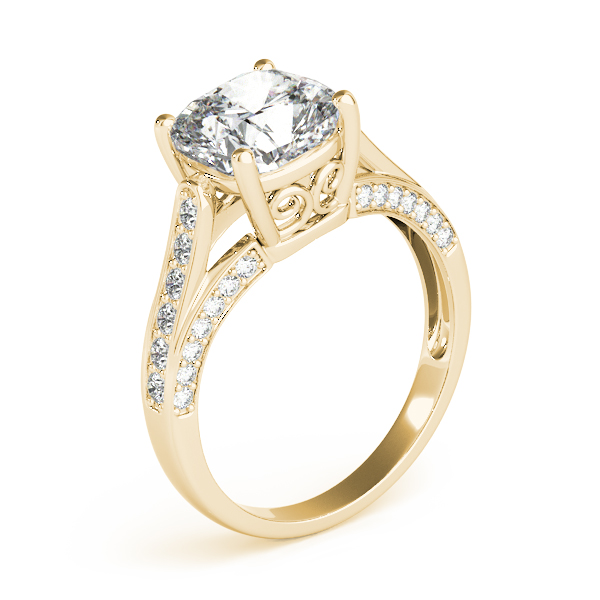 The Annabelle Multi-Row Engagement Ring, angled view