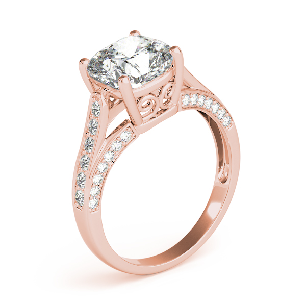 The Annabelle Multi-Row Engagement Ring, angled view