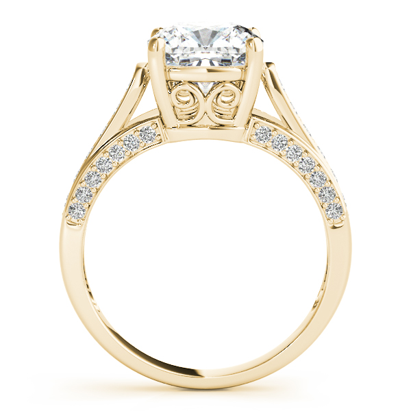The Annabelle Multi-Row Engagement Ring, side view