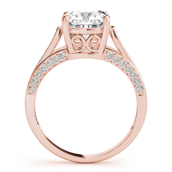 The Annabelle Multi-Row Engagement Ring, side view