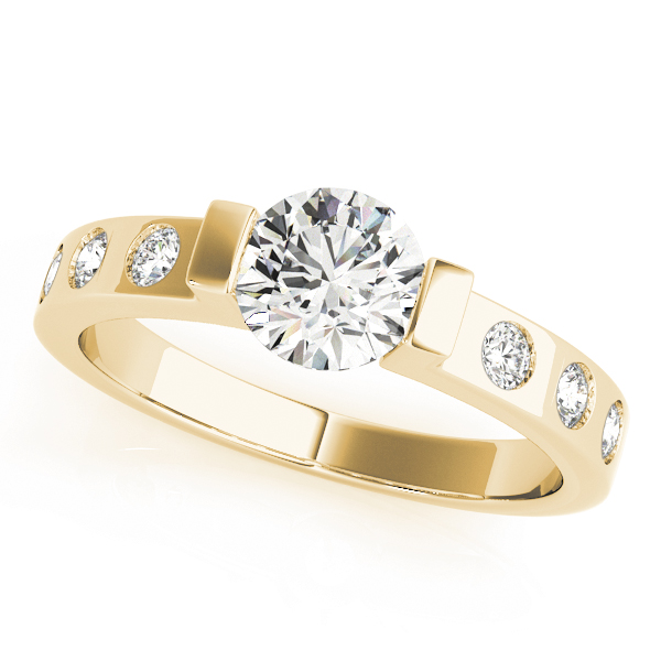 ENGAGEMENT RINGS SINGLE ROW PRONG