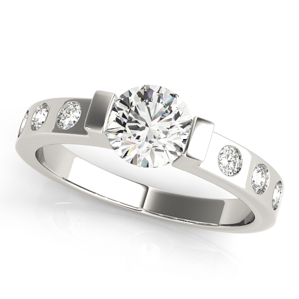 ENGAGEMENT RINGS SINGLE ROW PRONG