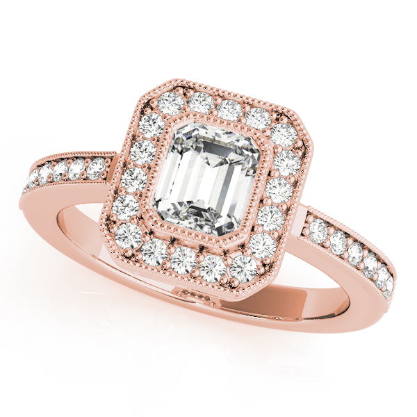 ENGAGEMENT RINGS HALO EMERALD