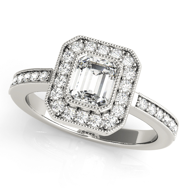 ENGAGEMENT RINGS HALO EMERALD