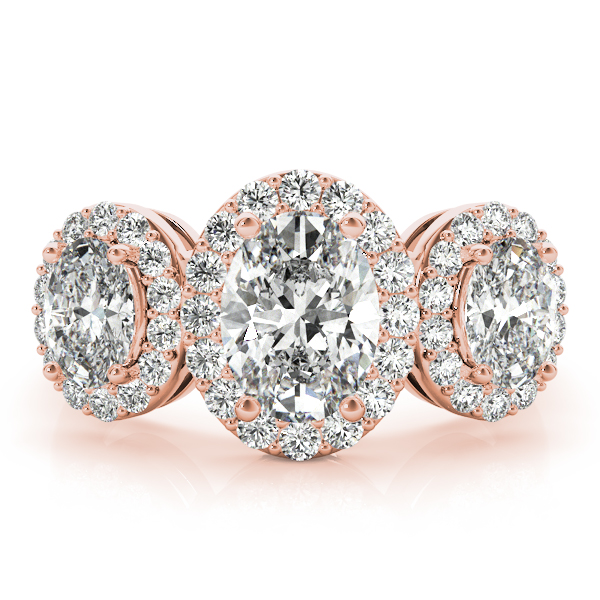 The Opal Three-Stone Engagement Ring, set view
