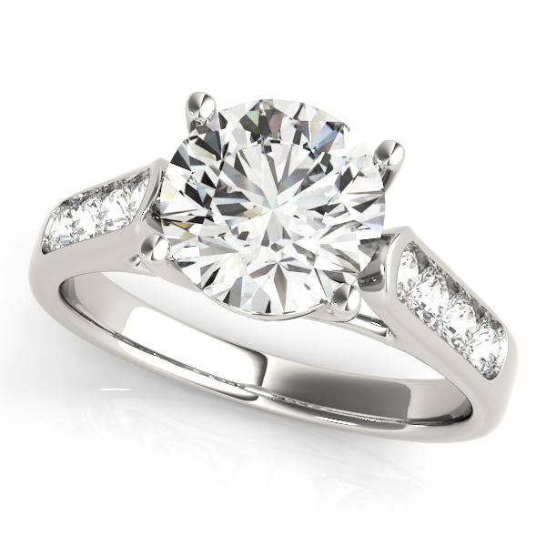 Channel Set Trellis Engagement Rings