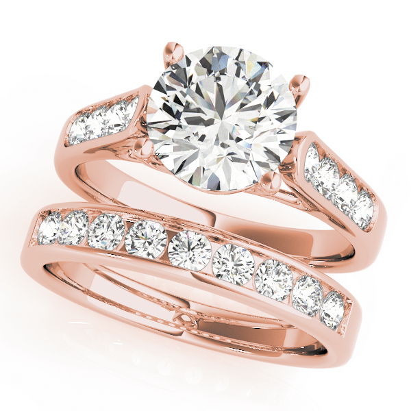 The Paloma Channel-Set Engagement Ring, set view