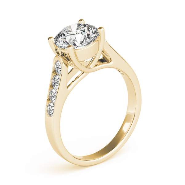 The Paloma Channel-Set Engagement Ring, upright view
