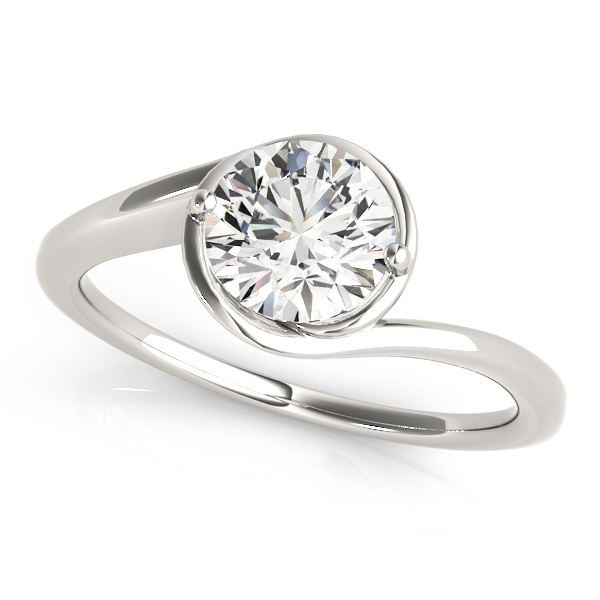Solitaire Bypass Engagement Ring