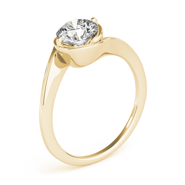 The Colette Solitaire Engagement Ring, upright view