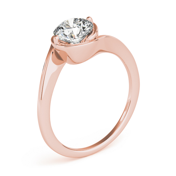 The Colette Solitaire Engagement Ring, upright view