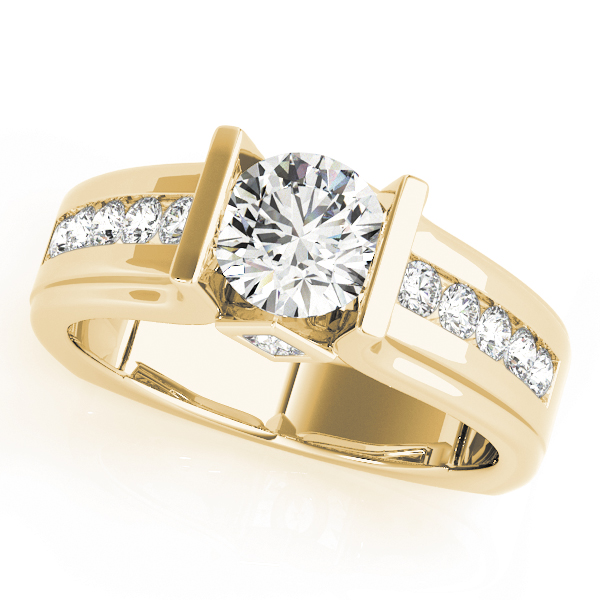 Single Row Channel Set Engagement Rings