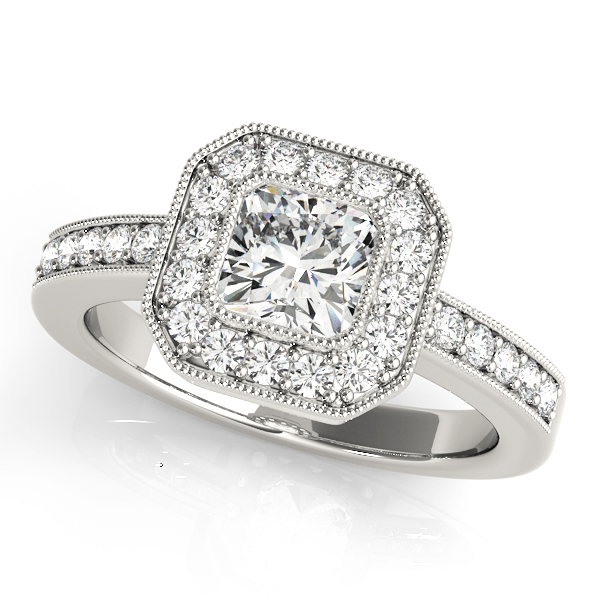 ENGAGEMENT RINGS HALO SQUARE & CUS