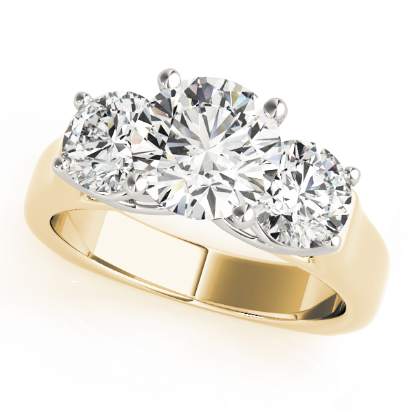 3-Stone Round Engagement Ring