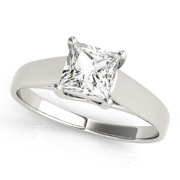 Trellis Princess Cut Solitaire Engagement Ring