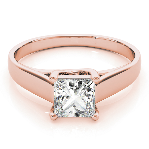 The Matilda Solitaire Engagement Ring, set view