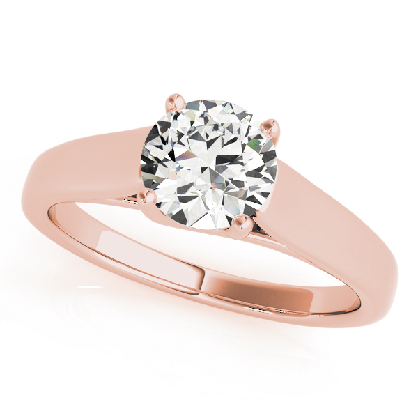 The Priscilla Solitaire Engagement Ring, front view