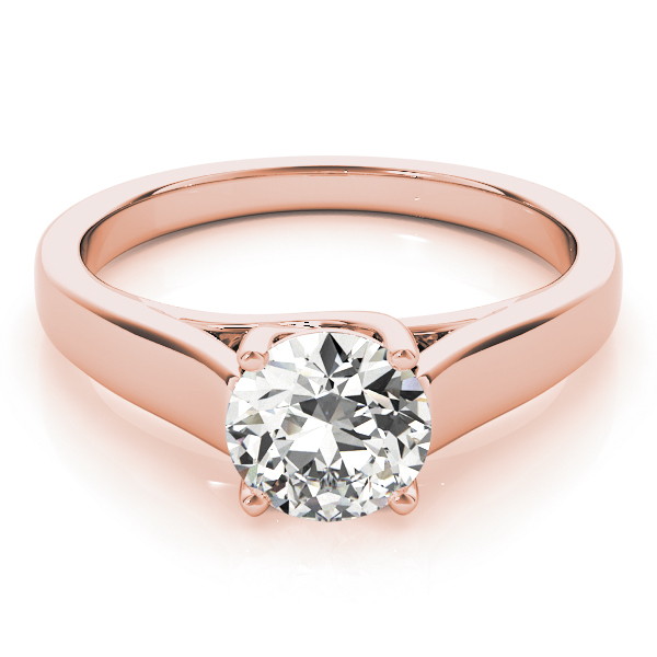 The Priscilla Solitaire Engagement Ring, set view