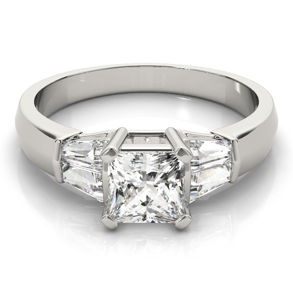 The Ingrid Bague Engagement Ring, set view