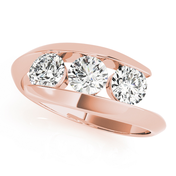 3-Stone Bypass Engagement Rings