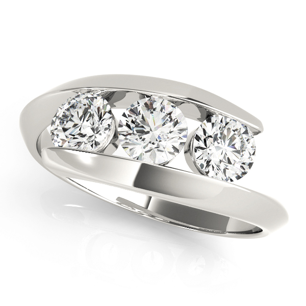 3-Stone Bypass Engagement Rings