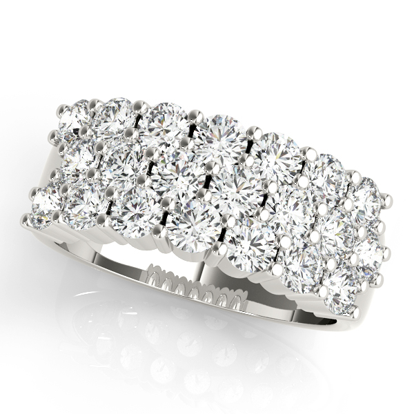 Multirow Prong Fashion Ring