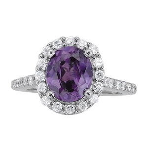 Oval Halo Engagement Ring